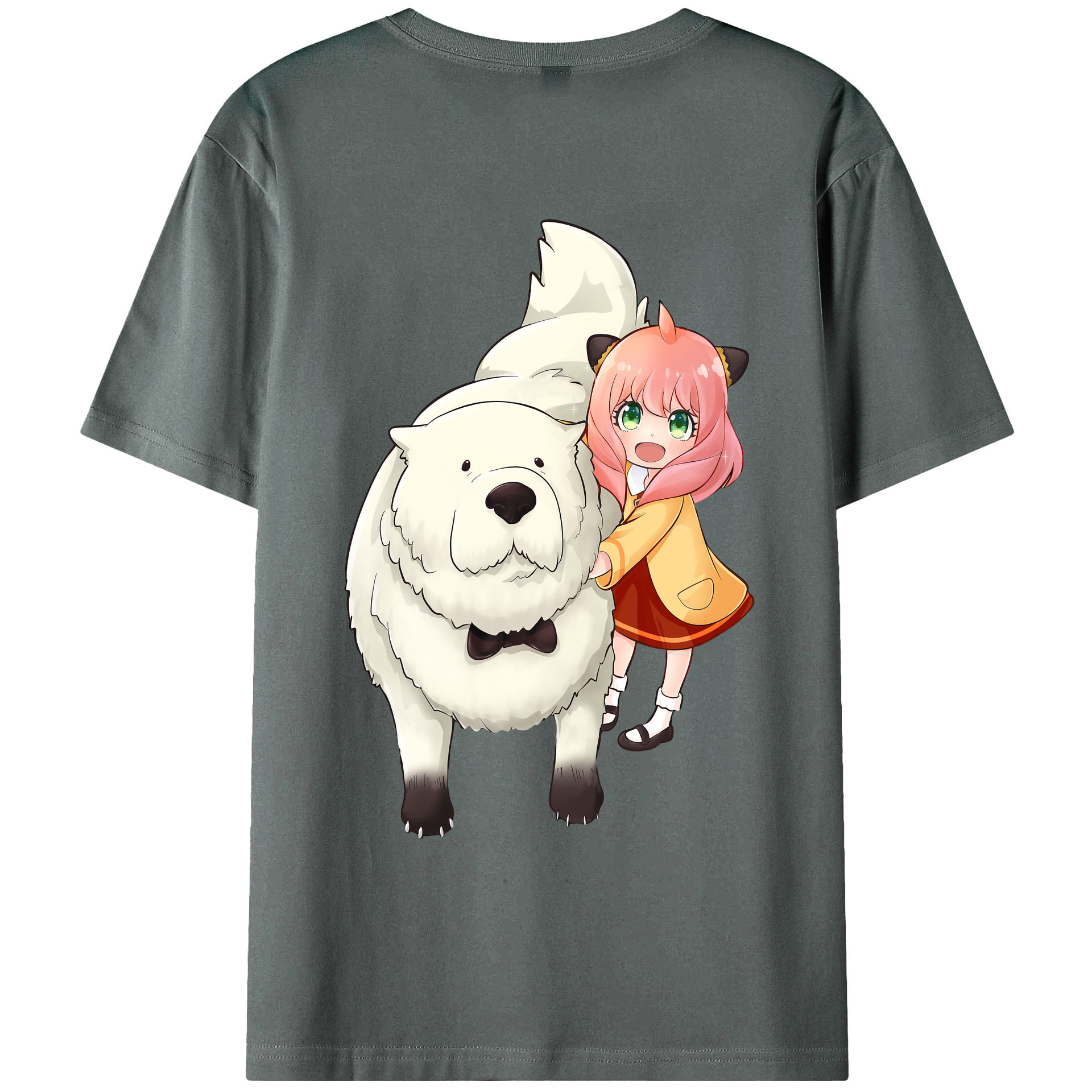 （画像用） SPY×FAMILY间谍家家酒 綿100％ メンズ半袖Tシャツ（バックプリント） 通気性